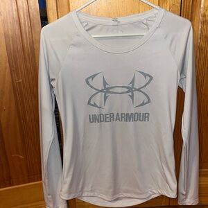 White under armour long sleeve fishing lightweight shirt